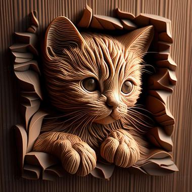 3D model kitty (STL)